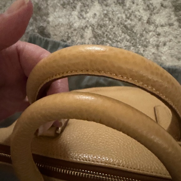 Brahmin Large Duxbury Satchel NEPAL Leather NATURAL - Picture 14 of 16